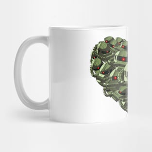 Mech Love Not War (Green Edition) Mug